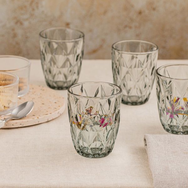 Zestaw szklanek LUNO grafitowych 4 szt. 280ml