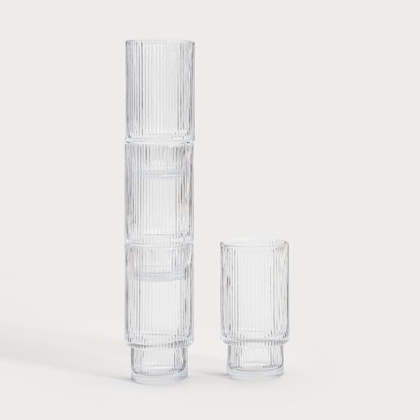 Zestaw szklanek LYNNASO transparentnych wysokich, 4 szt. 0,3 l