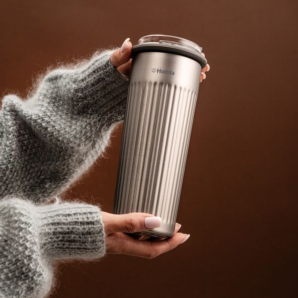 Kubek termiczny TOLEO srebrny 500 ml