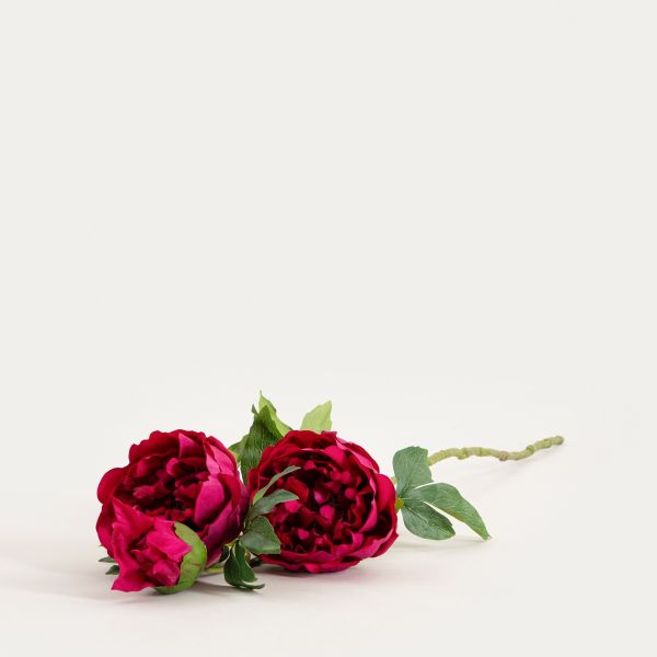 Roślina sztuczna PAEONIA piwonie ciemnoróżowe 81 cm