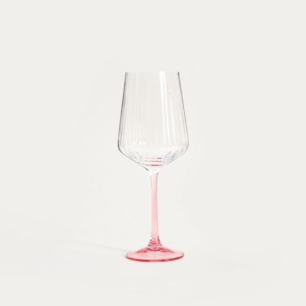 Kieliszek BRILL na wino z różową nóżką 0,56 l