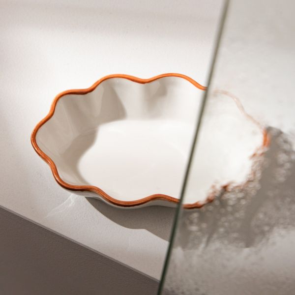 Mydelniczka MUSSEL ceramiczna 15,1x10,4x3,3 cm