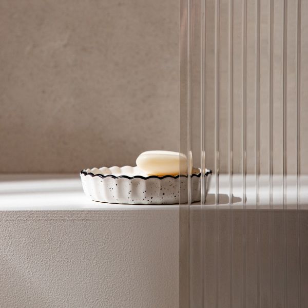 Mydelniczka SCALLOP ceramiczna 11x2,3 cm