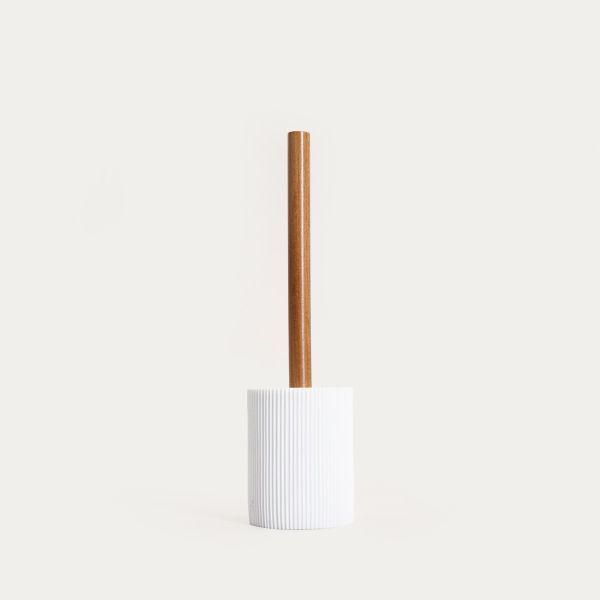Szczotka do WC ARWYN z akacjową rączką 9,6x9,6x37,5 cm