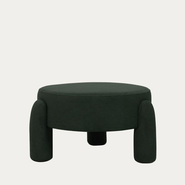 Pufa OLLERA w tkaninie zielona 65x65x36 cm