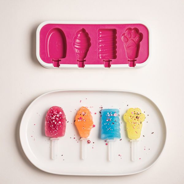 Forma ICE SUMMER różowa na lody na patyku 23,5x14 cm