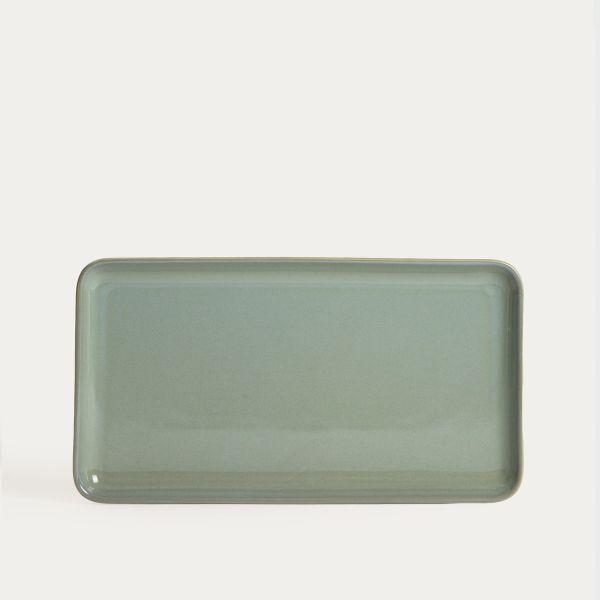 Talerz OKINAWA do serwowania sushi turkusowy 41x22 cm