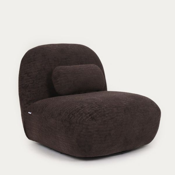 Fotel NORDVIK obrotowy czekoladowy 83x87x75 cm