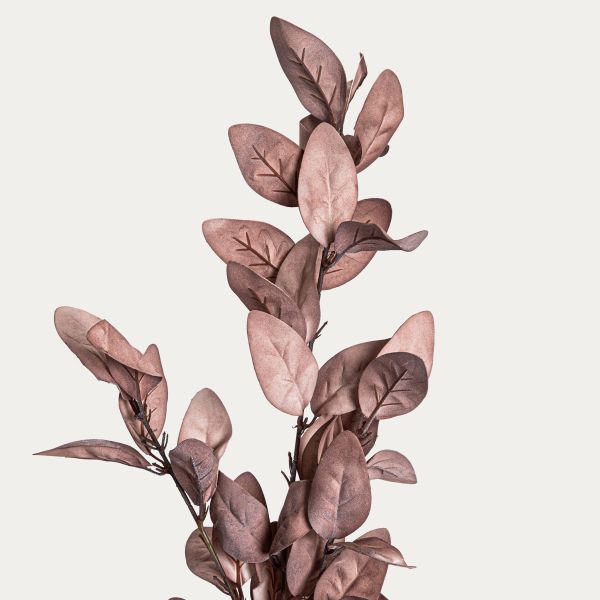 Gałązka sztuczna KAIRO liście magnolii czerwone 82 cm
