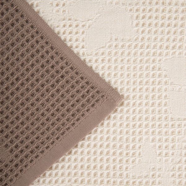 Zestaw ścierek kuchennych TAREN bawełnianych w żakardowe kwiaty 2*40x60cm