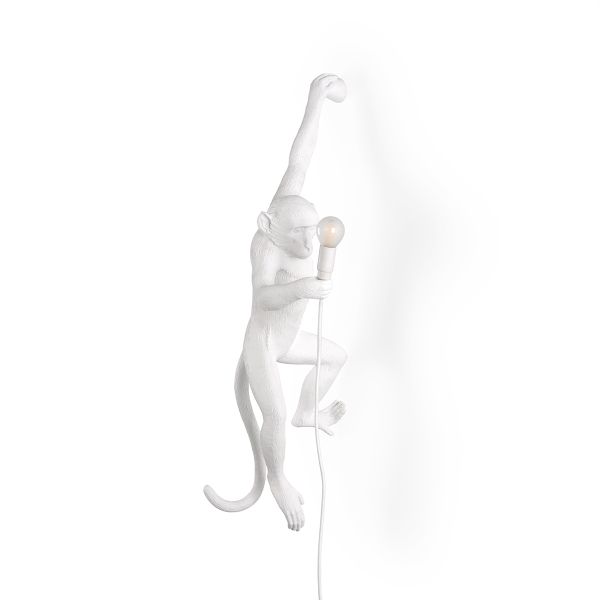 Lampa MONKEY LAMP ścienna z małpką 37x20,5x76,5 cm