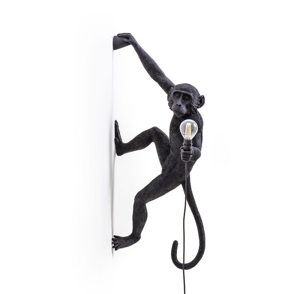 Lampa MONKEY LAMP ścienna z małpką 37x20,5x76,5 cm
