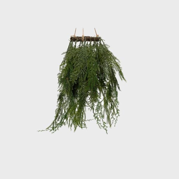 Dekoracja THUJA wieniec do zawieszania 20x70 cm