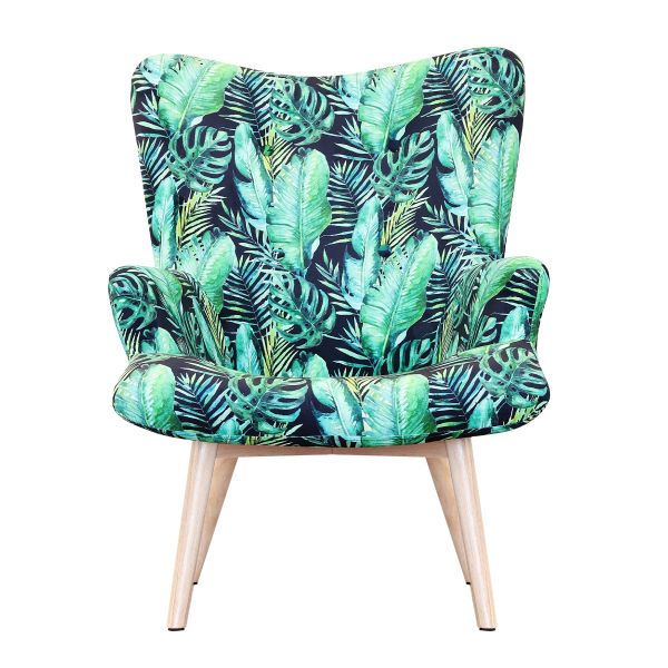  MOSS BOTANIC Fotel z motywem liści 50x96 cm 