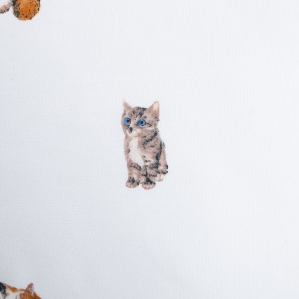 POŚCIEL GATTINO z mikrofibry w kotki 220X200 2X[50X60]