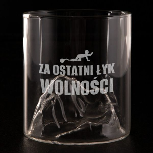 Szklanka PREPERSO ŁYK WOLNOŚCI do whisky 300ml