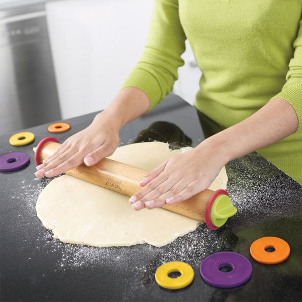 Wałek ROLLING PIN do ciasta regulowany 42 cm