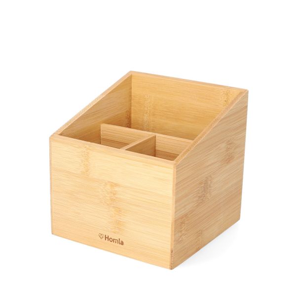 Organizer BAMBOU z przegródkami kwadratowy 13 cm