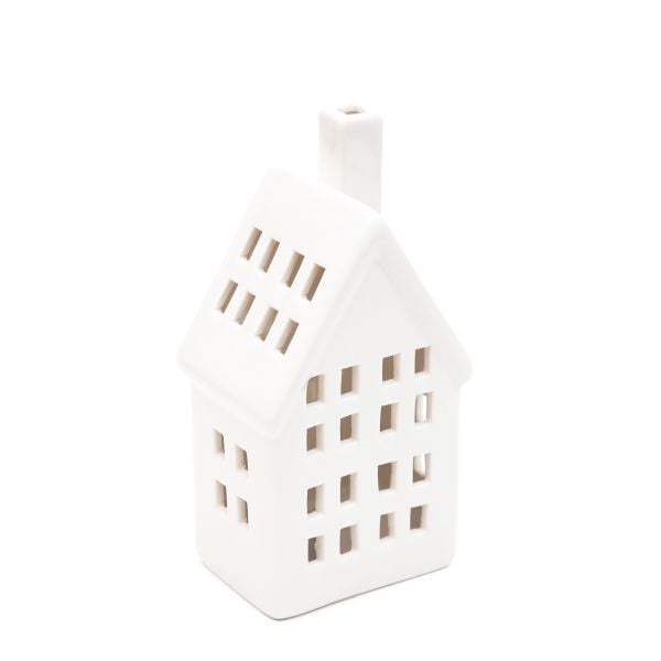 Domek z ledem COZY HOME ceramiczny 8x5,8x15 cm