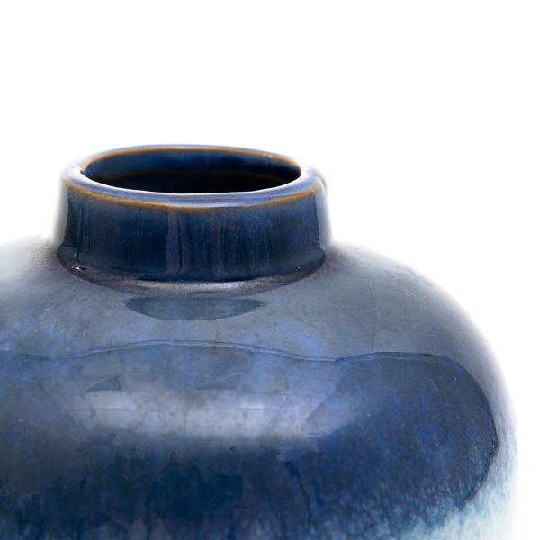 Wazon SOLETO ceramiczny granatowy 14,3x14,3x15 cm