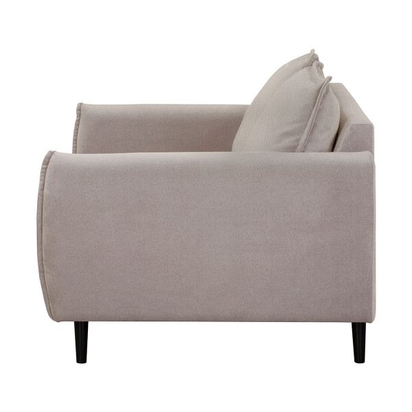 Sofa RUGG w tkaninie beżowa 149x86x91 cm