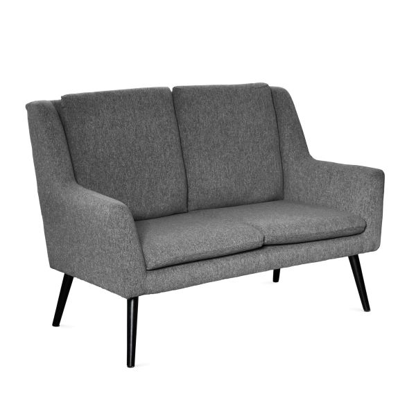 Sofa SOPHIE w tkaninie ciemnoszara 130x75x93 cm