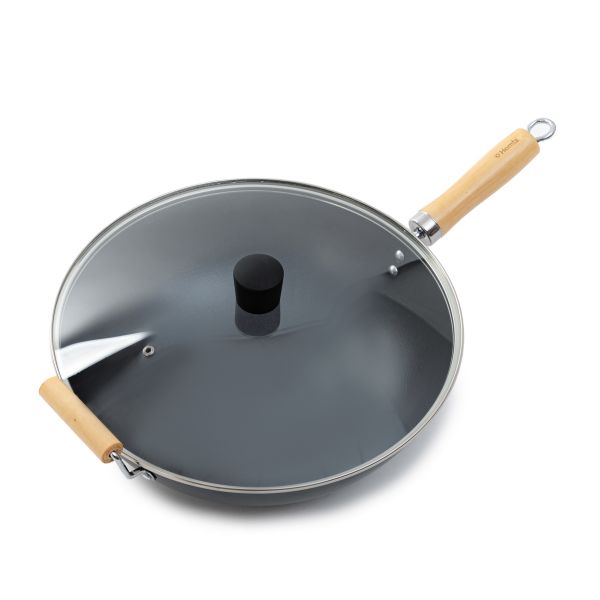 Wok SYDNEY z drewnianą rączką 32 cm