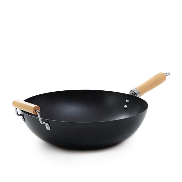 Wok SYDNEY z drewnianą rączką 32 cm