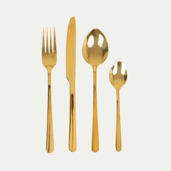 Tognana, Servizio 24 Posate Ophira Gold, Acciaio 18/0, Oro