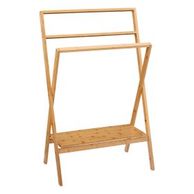 Wieszak BAMBOO na ręczniki 60x36x94 cm