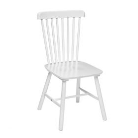  YSABEL Krzesło drewniane białe 46,5x52x87 cm 