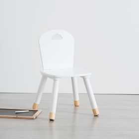Krzesło dziecięce LAZY białe 32x31,5x50 cm