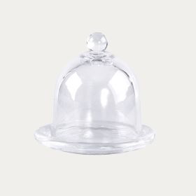 Pojemnik SIMPLE szklany z kloszem 9x9 cm