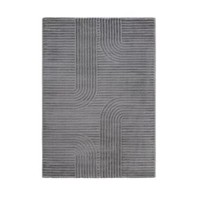 Dywan LUCY ANTHRACITE LINES nowoczesny w linie szary 80x150 cm