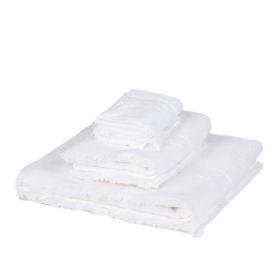 Komplet ręczników HERMES białych 100x150+50x100+30x50 cm