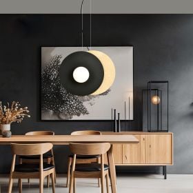 Lampa sufitowa SOHO 2-punktowa czarny opal 50x60(100) cm