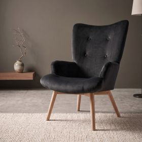 Fotel MOSS czarny 70x55x95 cm