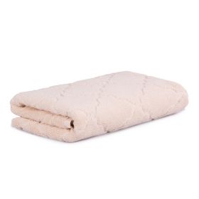 Ręcznik z marokańską koniczyną beżowy SAMINE 70x130 cm SS19 926550