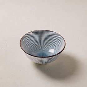 Miska NAVIA granatowa z brązową obwódką 15 cm