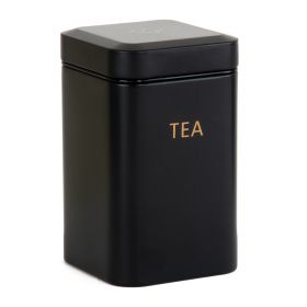 Pojemnik KINE na herbatę czarny 9x15 cm
