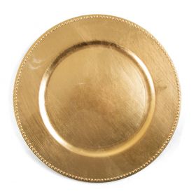 Taca ozdobna PLAST złota 33 cm