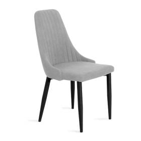 Krzesło LOUIS w tkaninie jasnoszare 45x45x90 cm