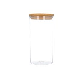  ERLE Pojemnik szklany z bambusowym wieczkiem 0,9 l 