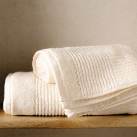 Ręcznik NALTIO w paski ecru 50x90 cm