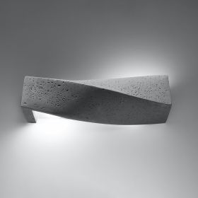 Kinkiet SIGMA betonowy szary 42x11 cm