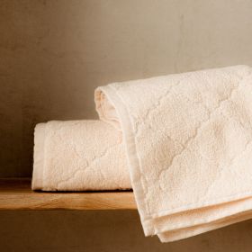 Ręcznik SAMINE z marokańską koniczyną ecru 50x90cm