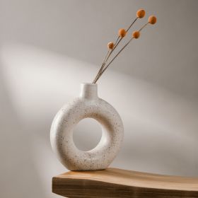Wazon NOVO z dziurą biały 19x5,5x21 cm