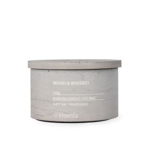 Świeca ESPOO z betonu Wood & Whiskey 9,3x5,3x0,8 cm