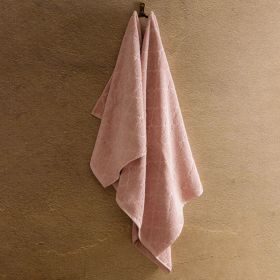 Ręcznik SAMINE z marokańską koniczyną różowy 70x130cm