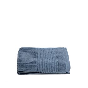 Ręcznik NALTIO w paski niebieski 50x90 cm